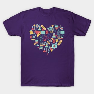 Phlebotomist Heart Design T-Shirt